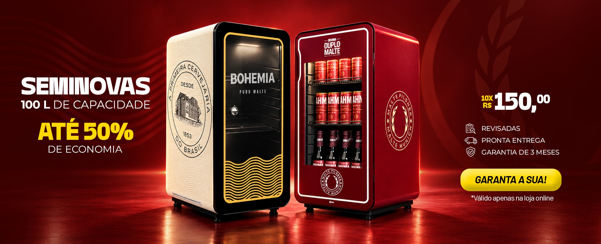 Especial cervejeiras seminovas Memo