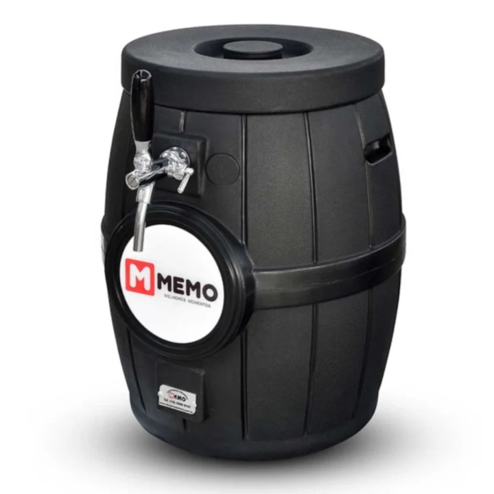 Chopeira a Gelo Barril Rotomoldado Preta - 1 Torneira Italiana Mundi-34c2a549-0f66-41c5-8bfb-26df7afefed5