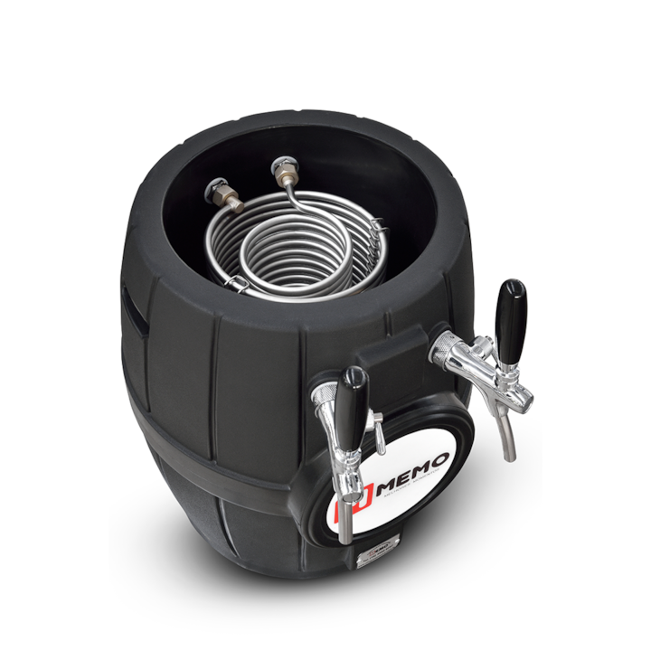 Chopeira a Gelo Barril Rotomoldado Preto - 2 Torneiras Mundi-50eca598-6d67-4677-96e4-c9e60880650b