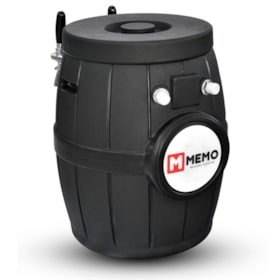 Chopeira a Gelo Barril Rotomoldado Preto - 2 Torneiras Mundi