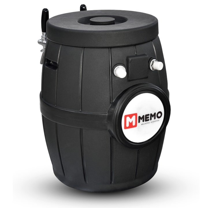 Chopeira a Gelo Barril Rotomoldado Preto - 2 Torneiras Mundi-b852e518-51e3-475a-b77e-cb4c3cf24c5f