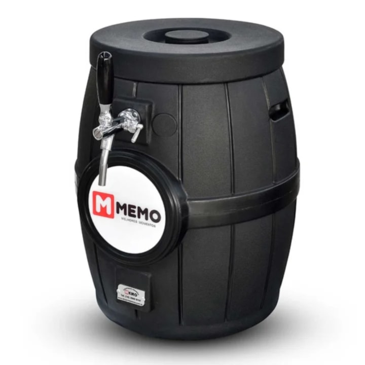 Chopeira a Gelo Barril Rotomoldado Preto - Torneira Italiana Mundi-2ccb88f7-3aab-4331-9025-3309865527fa