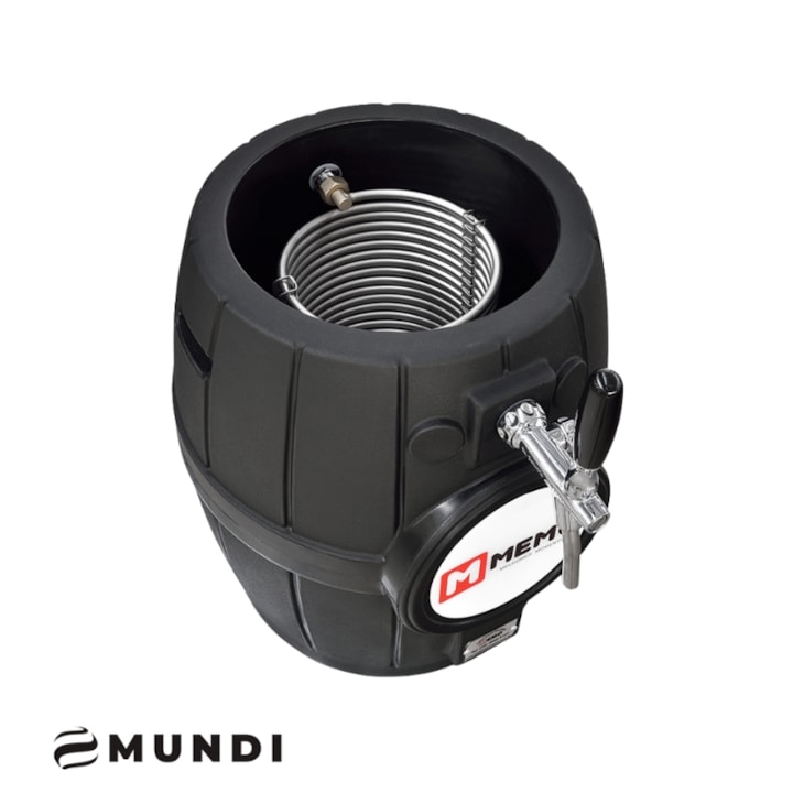 Chopeira a Gelo Barril Rotomoldado Preto - Torneira Italiana Mundi-da03433a-9827-4926-a510-029749fd5163