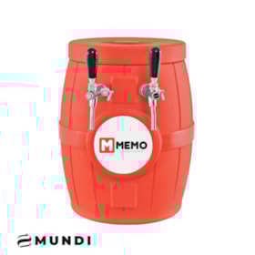 Chopeira a Gelo Barril Vermelho - 2 Torneiras Mundi