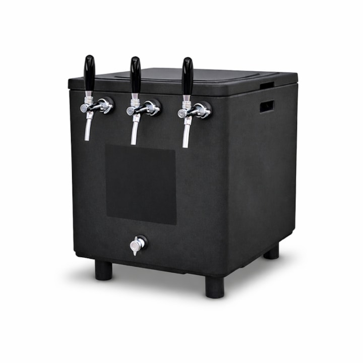 Chopeira a Gelo Festival Preta - 3 Torneiras Italianas (Seminova)-1308da59-ba8f-46ed-86f4-97ef4ae01221