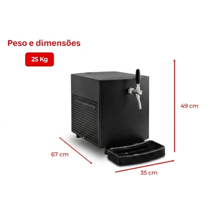 Chopeira Elétrica Facile 30L/h Preta - 1 Torneira-134fd92b-2d39-48e5-8266-926f98f60888
