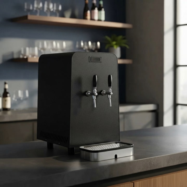 Chopeira Elétrica Hug 110L/h Black com Degelo - 2 Torneiras-e1c82472-765c-41b3-af9f-62619232b089