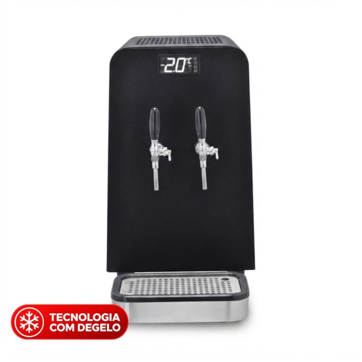Chopeira Elétrica Hug 110L/h Black com Degelo - 2 Torneiras-4d912553-e578-4a9f-89bc-156b28a6547d