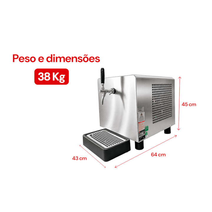 Chopeira Elétrica Hug 60L/h com Degelo - 1 Torneira-001ca462-a0f0-4806-b064-e7da0311b2b6