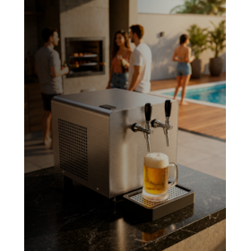 Chopeira Elétrica Hug 60L/h com Degelo - 2 Torneiras