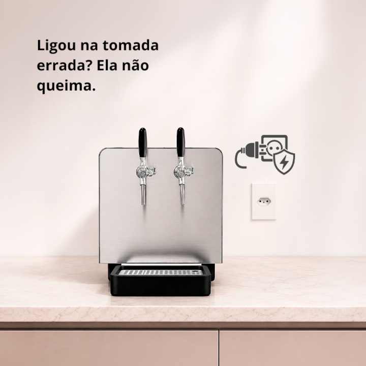 Chopeira Elétrica Hug 60L/h com Degelo - 2 Torneiras-542740af-312f-4199-8a27-6e8e340e2b87