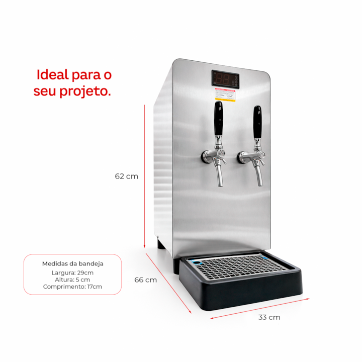 Chopeira Elétrica Hug 70L/h 220v - 2 Torneiras-34f1197d-58aa-4144-b351-dd1d57d2fc03