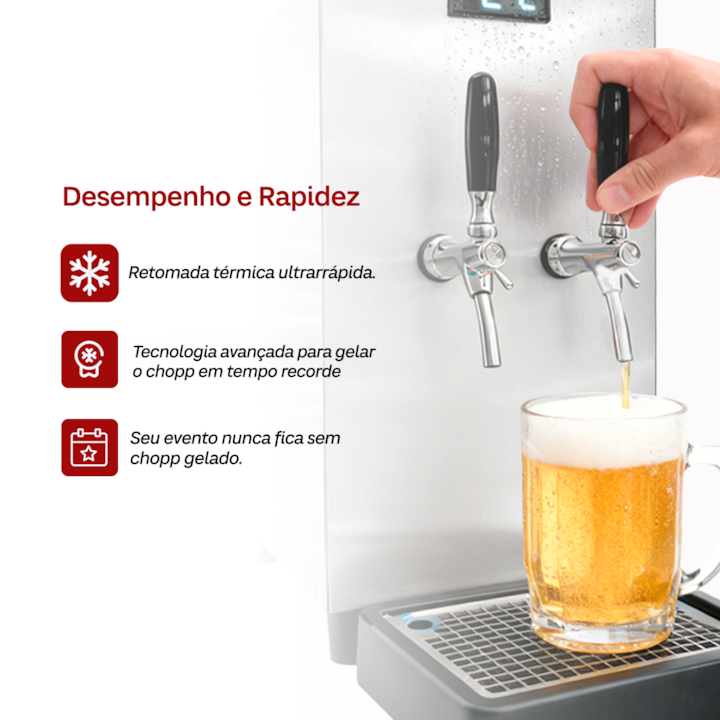 Chopeira Elétrica Hug 70L/h 220v - 2 Torneiras-23265fda-0d6d-4415-9a8e-b080a15a7969