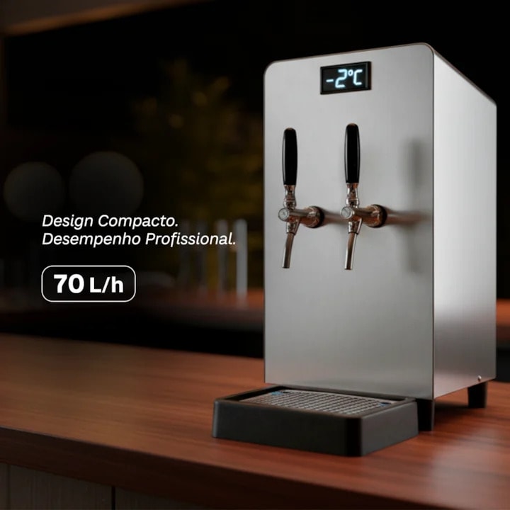 Chopeira Elétrica Hug 70L/h com Degelo - 2 Torneiras-c33aaa7d-030a-4779-844e-b13223a6df02