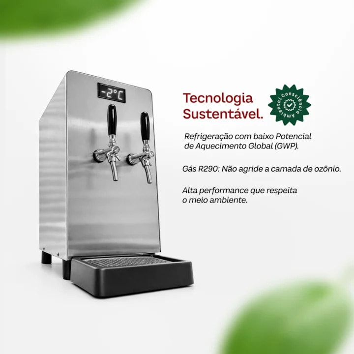 Chopeira Elétrica Hug 70L/h com Degelo - 2 Torneiras-f5115485-fa8f-4a14-9013-cd3ec33a3076