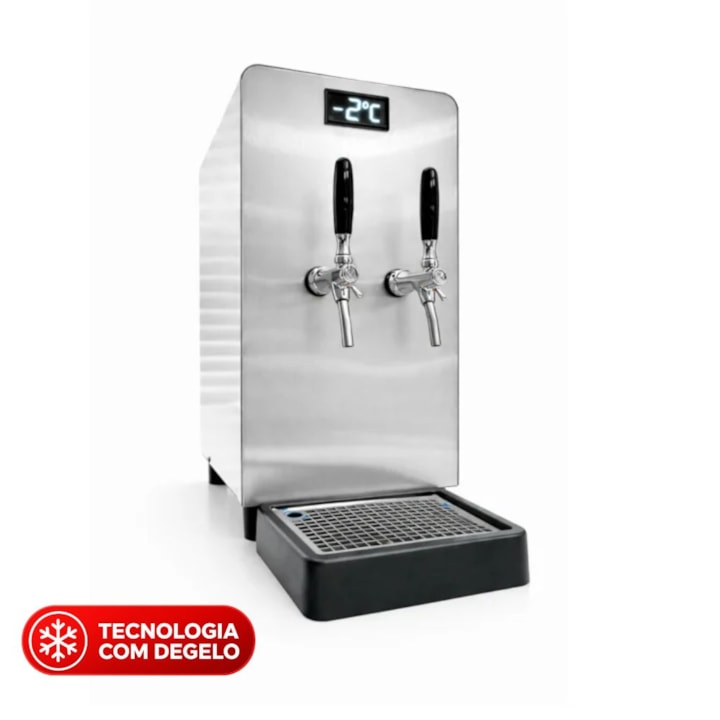 Chopeira Elétrica Hug 70L/h com Degelo - 2 Torneiras