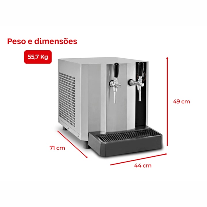 Chopeira Elétrica Memo Advantage 70L/h - 2 Torneiras-f6ab82c3-e298-41bc-99f6-a5b9302834df