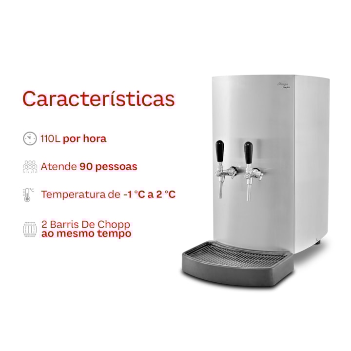 Chopeira Elétrica Memo Aleman 110L/h - 2 Torneiras-c5dcb3a4-7ff6-424a-ba5d-004ca69e7d02