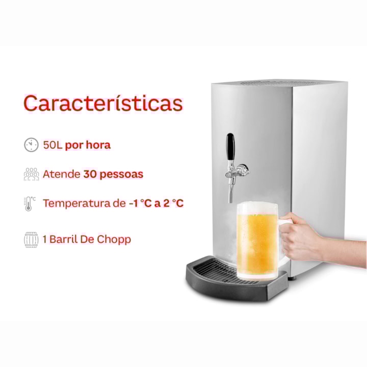 Chopeira Elétrica Memo Slim 50L/h - 1 Torneira-32a0985f-c01f-4396-984a-34bcef1c9846