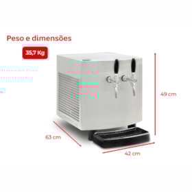 Chopeira Elétrica Memo Upper 50L/h - 2 Torneiras