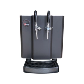 Chopeira Elétrica Preta 50l/h 2 Torneiras Italianas