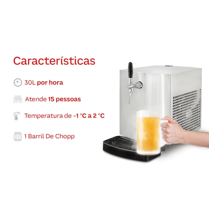 Chopeira Elétrica (Seminova) Facile 30L/h 127v - 1 Torneira Italiana Celli-3cdb0c2c-9a11-41bc-9172-0f488175f6da