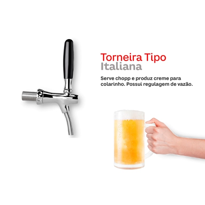 Chopeira Elétrica Tribus 110L/h 220v - 3 Torneiras-fc034b57-b356-4722-8e4e-89cec2ba0d31