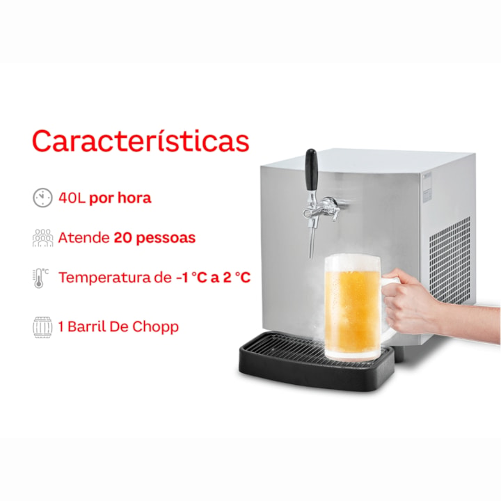 Chopeira Elétrica Upper 40L/h - 1 Torneira-25de0888-8cd0-4568-94d7-eb9342032b02