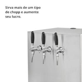 Chopeira Elétrica Upper Max 70L/h 220v - 3 Torneiras