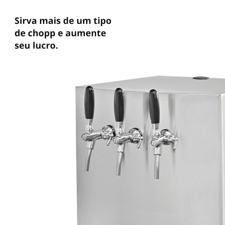 Chopeira Elétrica Upper Max 70L/h 220v - 3 Torneiras