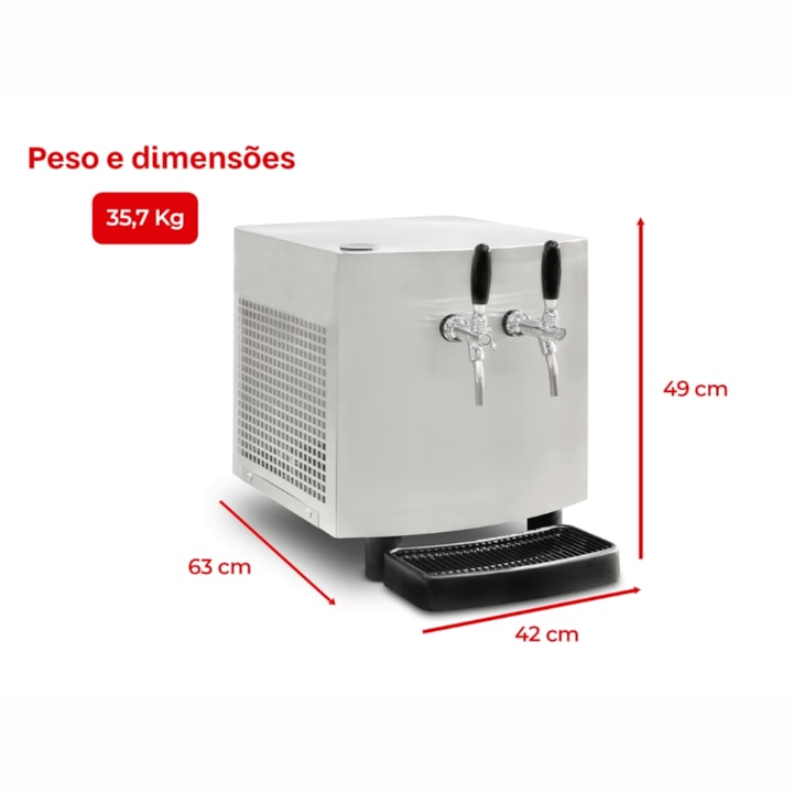 Chopeira Elétrica Upper Plus 50L/h - 2 Torneiras-bd2b3a5c-6d9b-41ae-aea1-062eca3b26a8