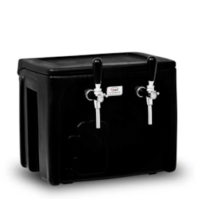 Chopeira Gelo Icefort Preta - 2 Torneiras Mundi