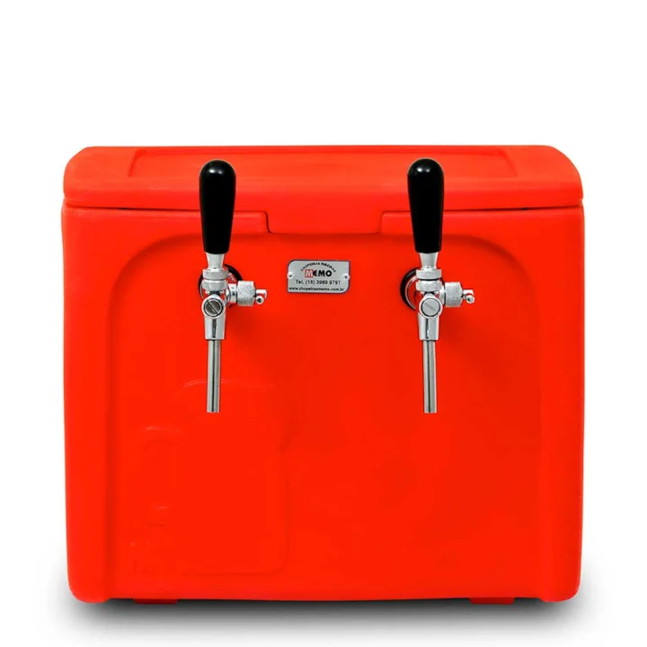 Chopeira Gelo Icefort Vermelha - 2 Torneiras Italianas (Celli)