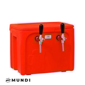 Chopeira Gelo Icefort Vermelha - 2 Torneiras Mundi