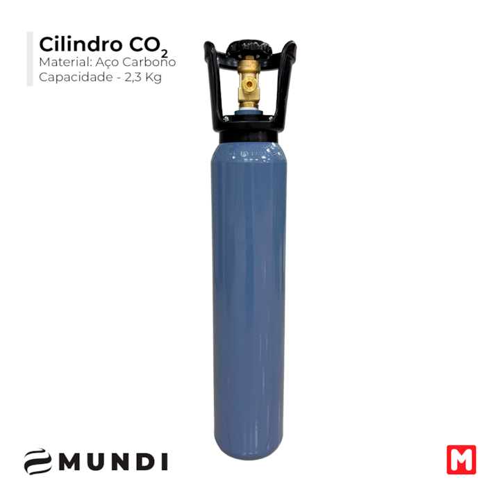 Cilindro de Gás CO2 em Aço carbono (sem carga)-7efdd55a-e23e-4a0a-88a6-1eb089d71c52