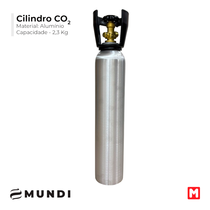 Cilindro de Gás CO2 em Alumínio (sem carga)-2e303b6b-71c9-43f4-96bf-dfbeeb5cb616