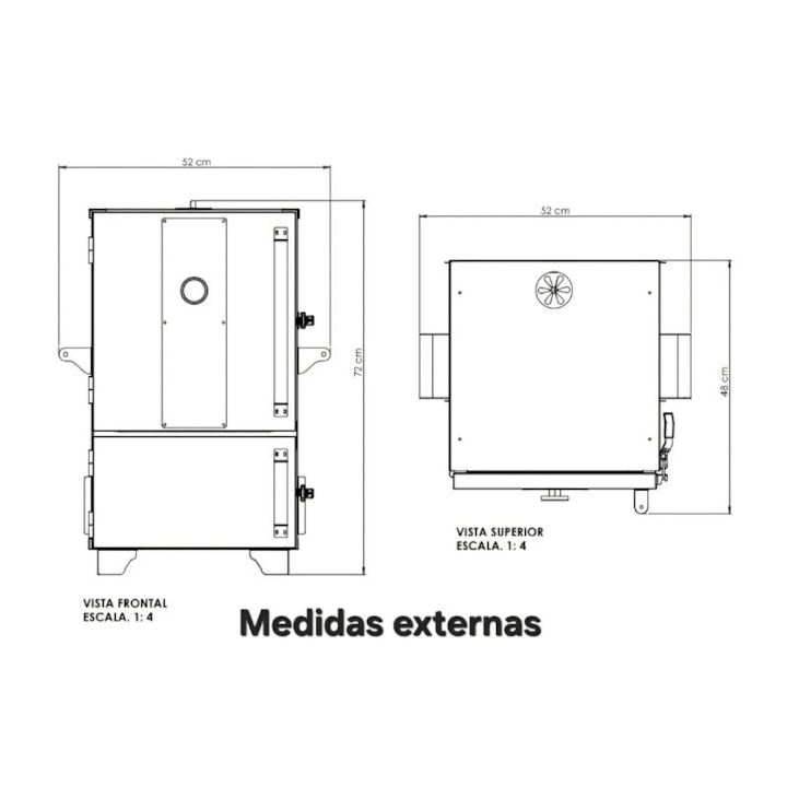 Defumador Vertical Pit Smoker EntreBrasas para Carnes, Peixes e Churrasco-8e00eef6-241a-498d-a378-4463ae96befc