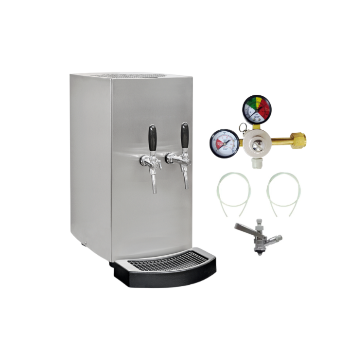 Kit Chopeira Elétrica Memo Slim Completa 50L/h - 2 Torneira