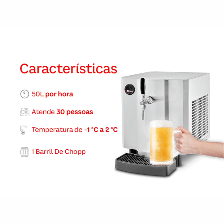 Kit Chopeira Elétrica Memo Small 50L/h - 1 Torneira-80db6ccd-8b19-4b76-b64d-6241fe86bff7