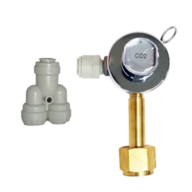 Válvula Redutora de Pressão Pré-Calibrada e Engate Rápido de 2 Saídas